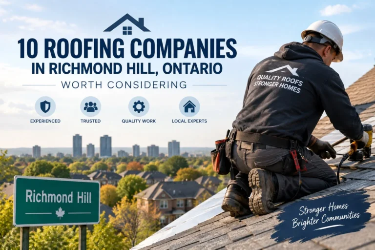 10 Roofing Companies in Richmond Hill, Ontario Worth Considering